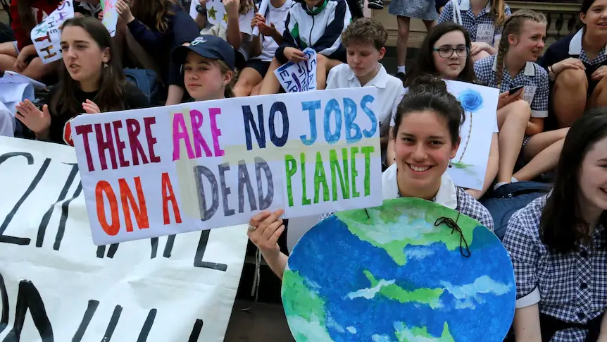 Climate Change Protest (ABC News: Andie Noonan)